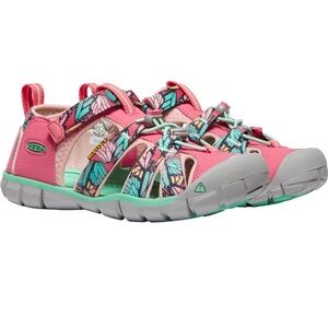 Keens Seacamp II CNX Sandal Pink Kids Size 4 Hiking Outdoor
